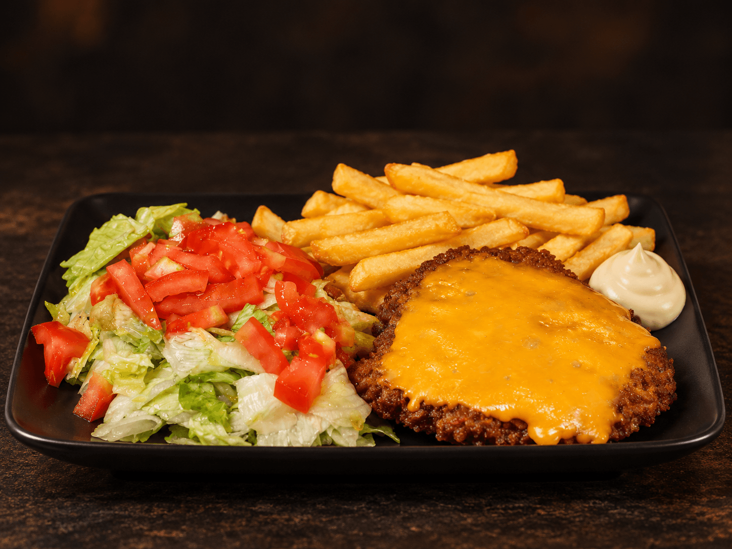 Hamburger al piatto
